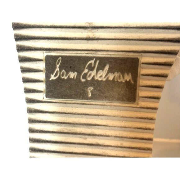 Sam Edelman Ainslie Braided White Slide Sandals Platform Size 8 Stylish & Comfor - Picture 12 of 12